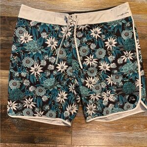 Floral Patterned Swim Shorts by Quicksliver
